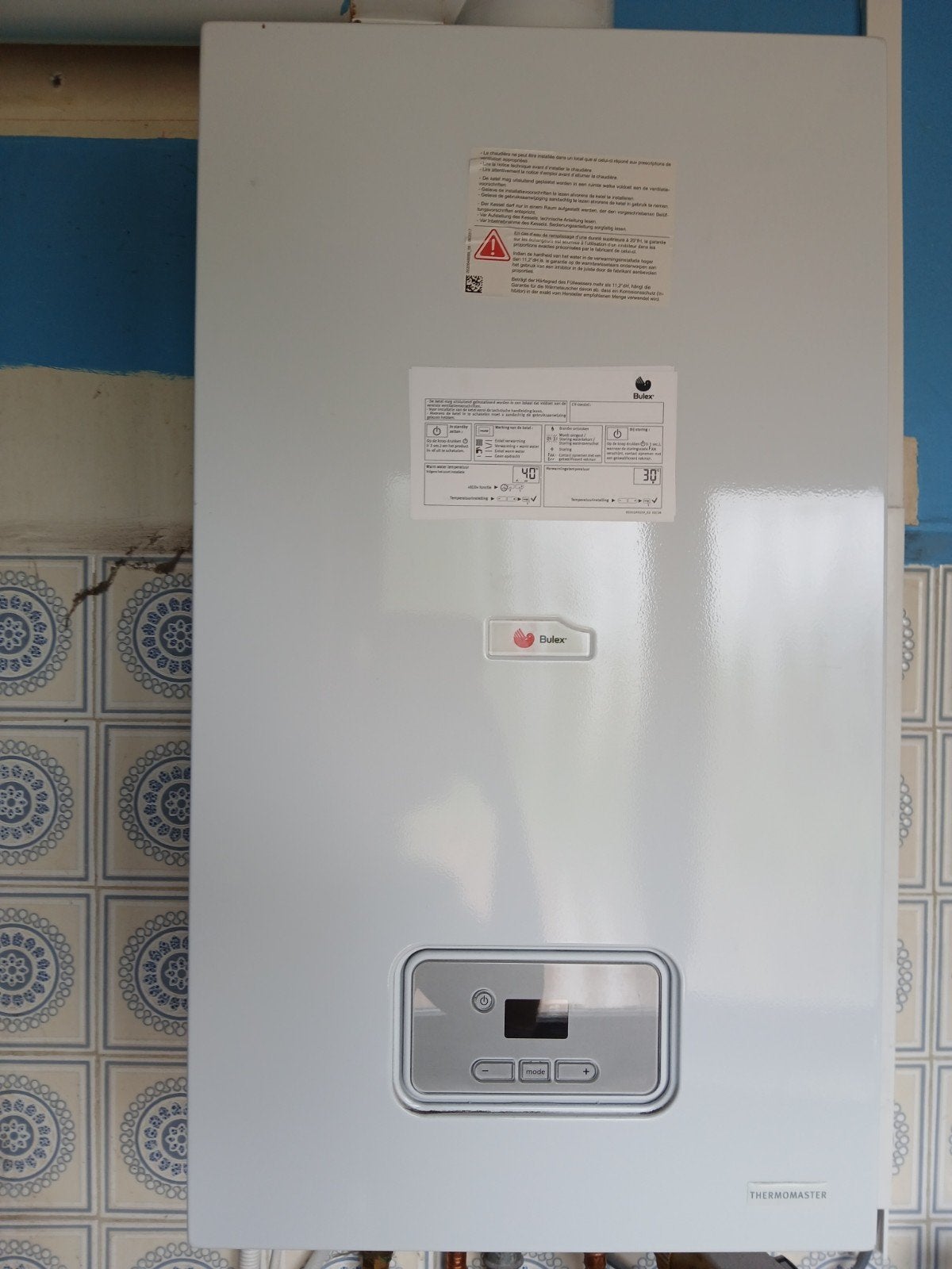 Cv- ketel 18/25 -A Bulex + bijhorende thermostaat, Bricolage & Construction, Chauffe-eau & Boilers, Enlèvement, Comme neuf, Gaz naturel