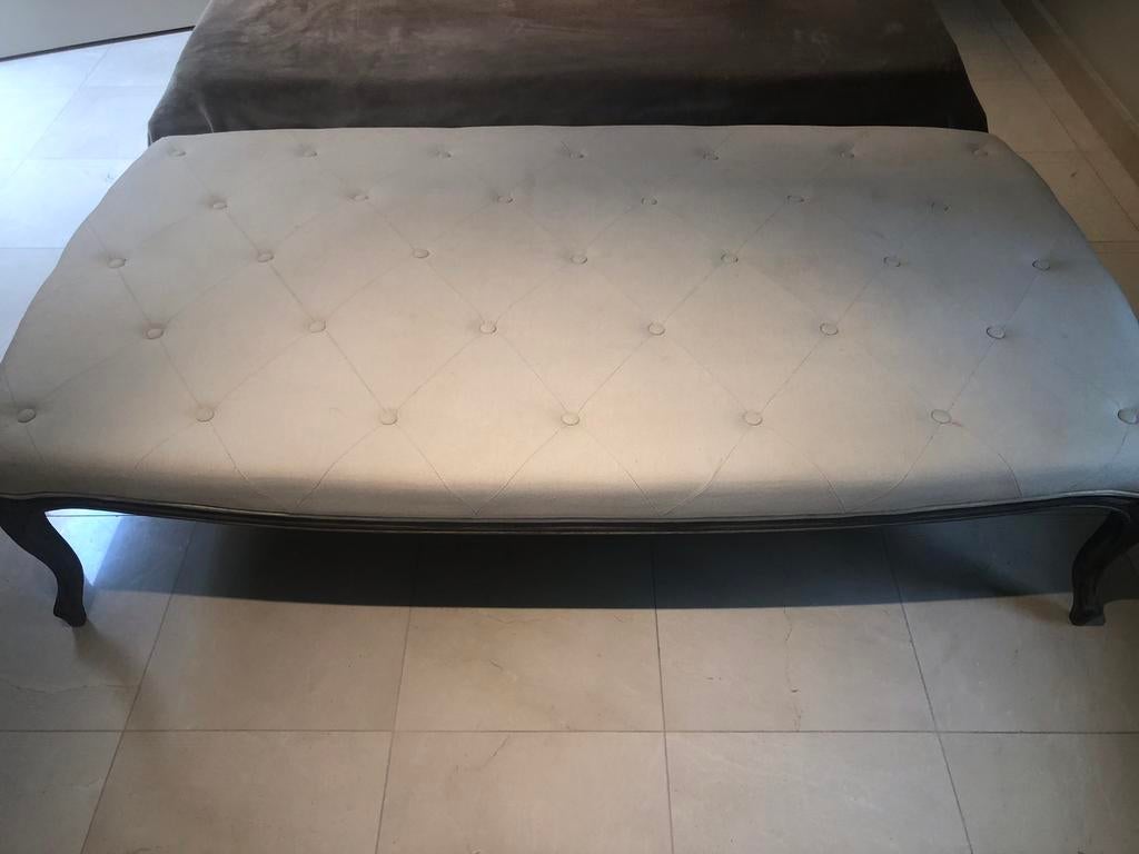 Deco bijzet bank landelijke Stijl, 90 cm, Enlèvement, Utilisé, Crème