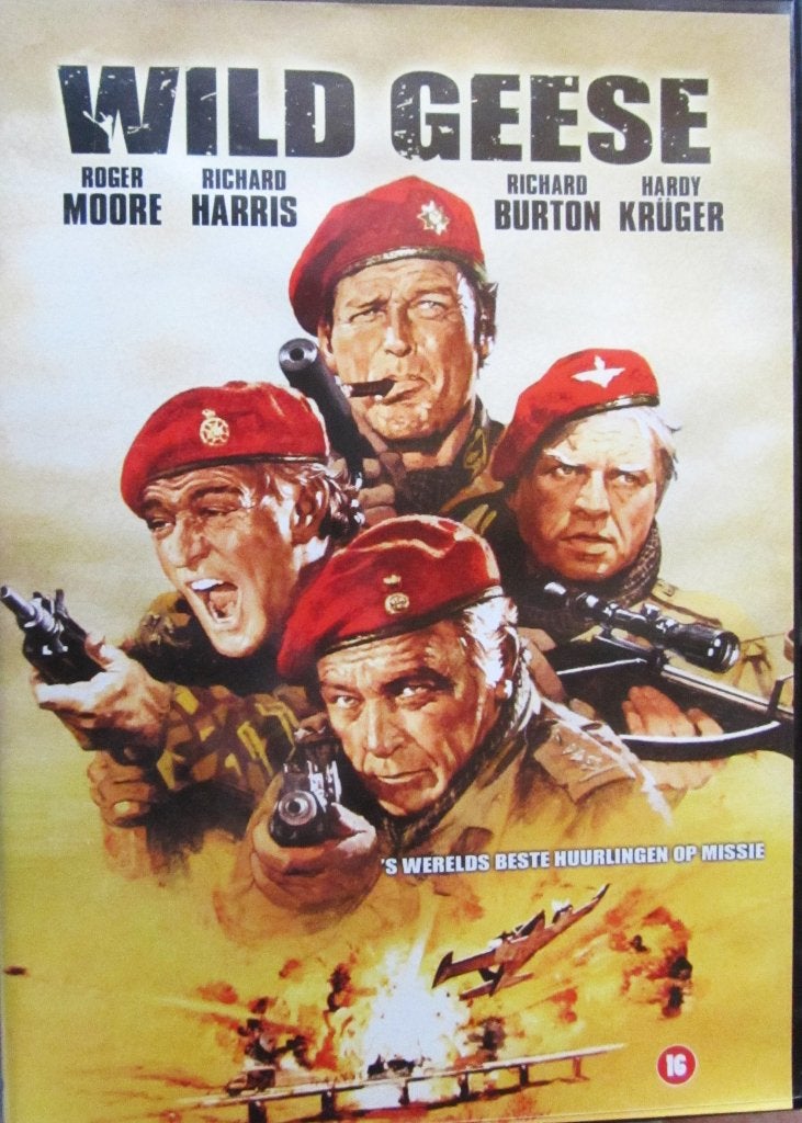DVD OORLOG- WILD GEESE (ROGER MOORE-RICHARD BURTON) ZELDZAAM, Cd's en Dvd's, Engels, Alle leeftijden, Nederlands, Ophalen of Verzenden