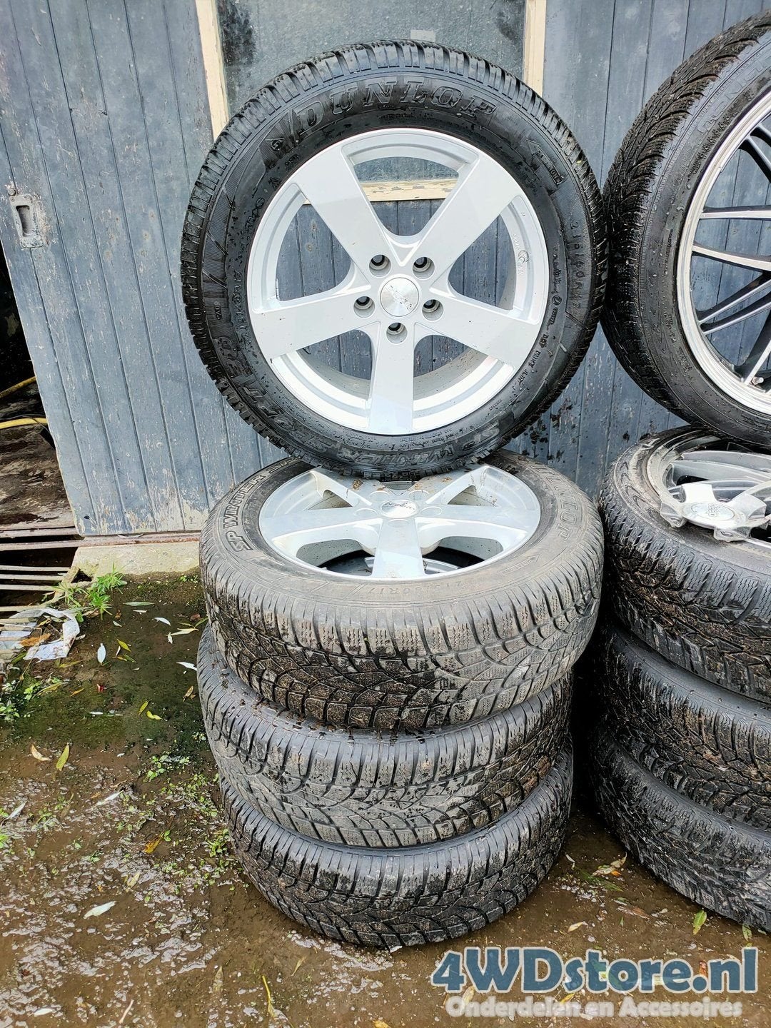 Nissan Qashqai Winterbandenset Dunlop, Pneus et Jantes, Véhicule de tourisme, -, 17 pouces