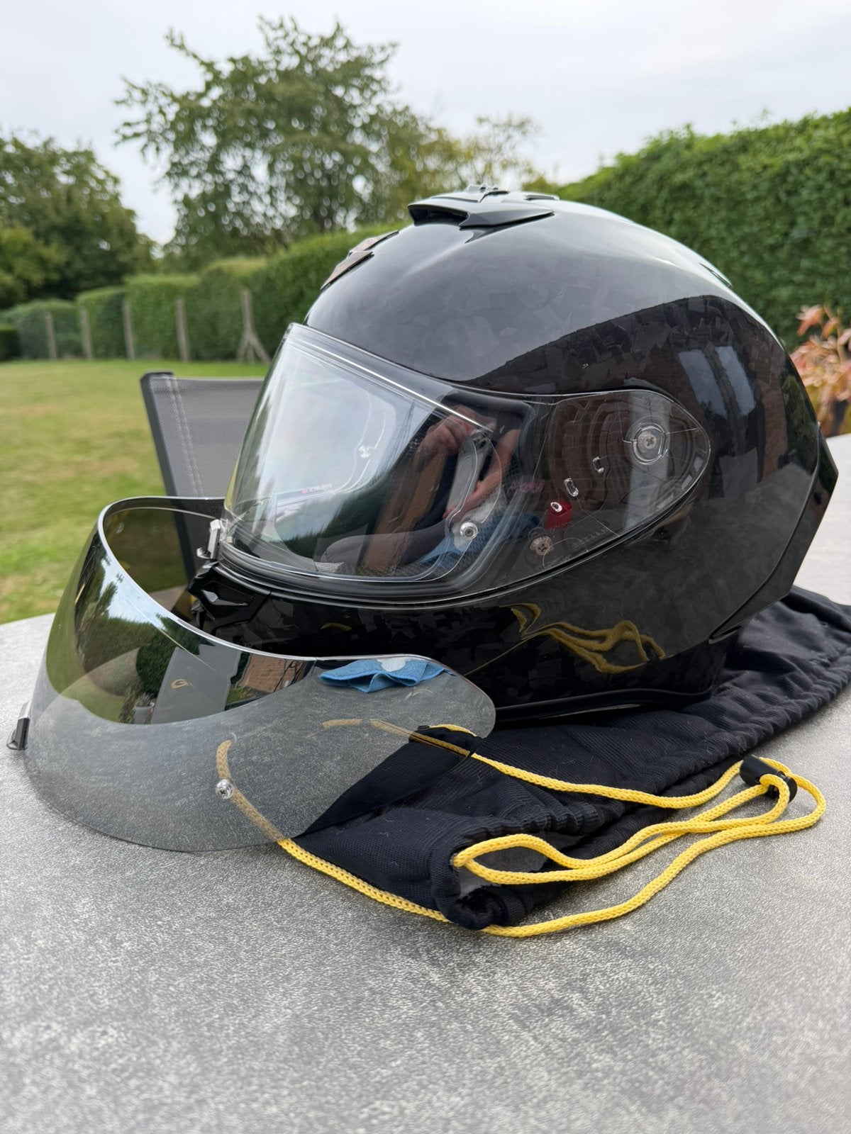 Casque SCORPION  R1 ONYX CARBONE EN M, Motos, Enlèvement, M