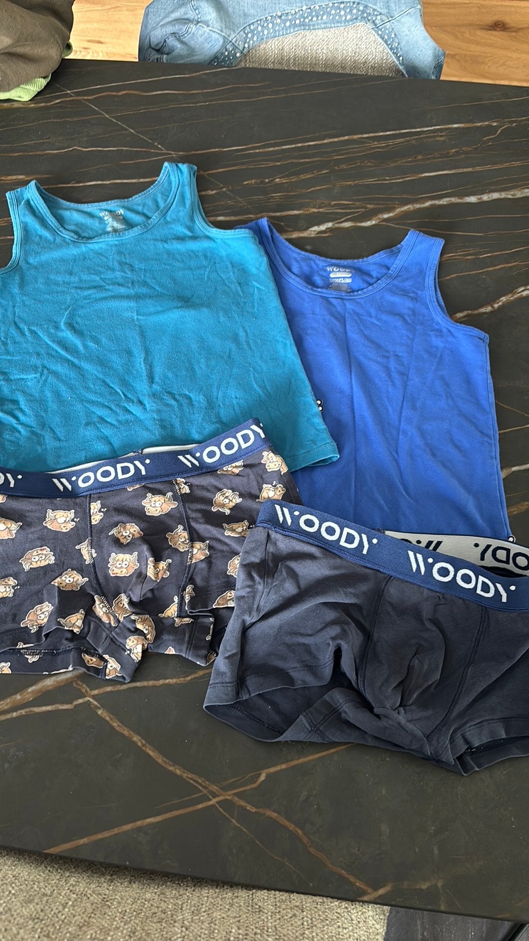 Woody pakket 12jaar (jongens). Ondergoed, Ophalen of Verzenden, Zo goed als nieuw, Jongen, Nacht- of Onderkleding