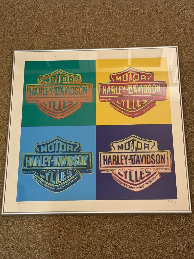 Harley Davidson Zeefdruk, Enlèvement, Sérigraphie