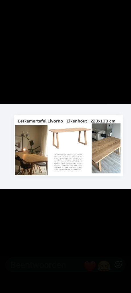 Eettafel, Ophalen, Gebruikt, Vijf personen of meer, Eikenhout