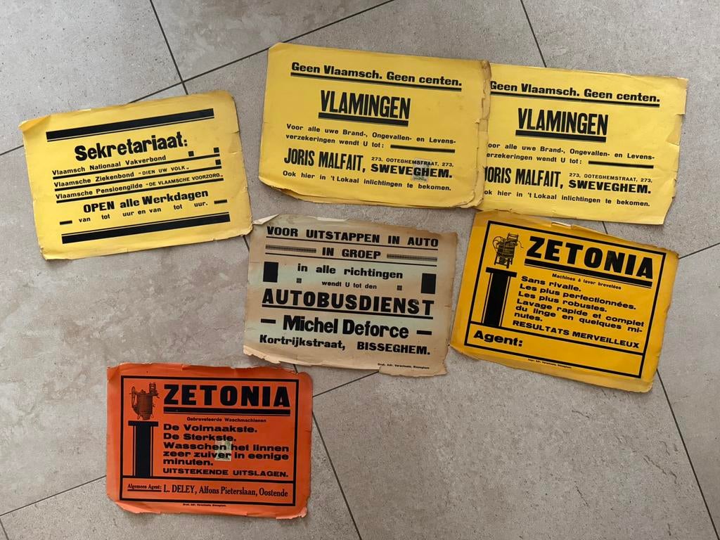 Oude affiches, Enlèvement, Comme neuf