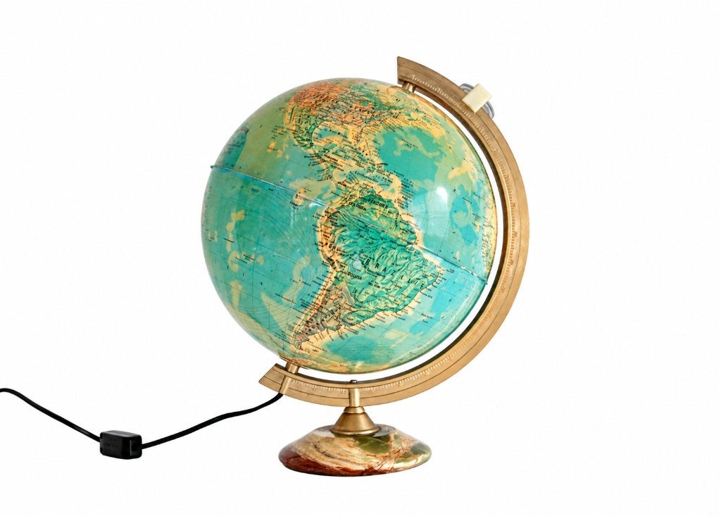 Vintage wereldbol - Globe made in Italy, Huis en Inrichting, Ophalen of Verzenden, Gebruikt