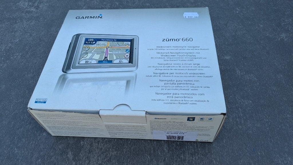 Garmin Zumo 660, Motoren, Ophalen, Gebruikt
