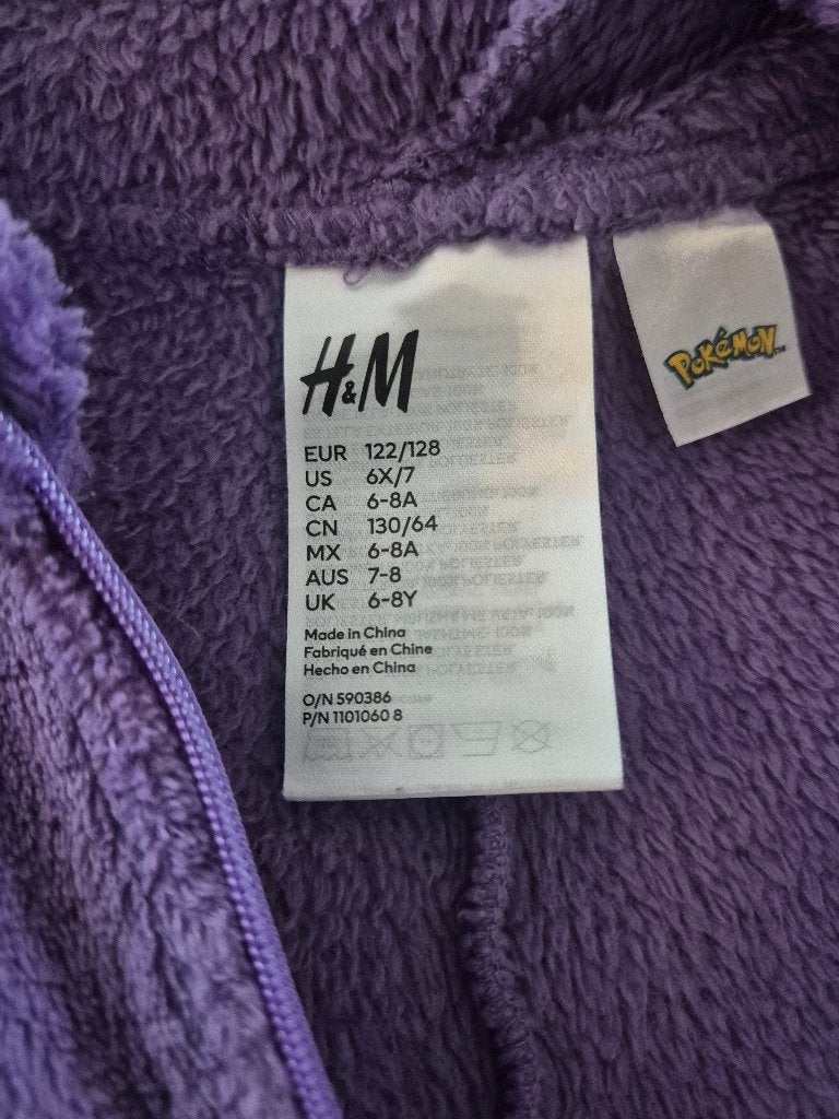 Onesie pokemon gengar, Ophalen, Gebruikt, 122 t/m 128, Jongen of Meisje