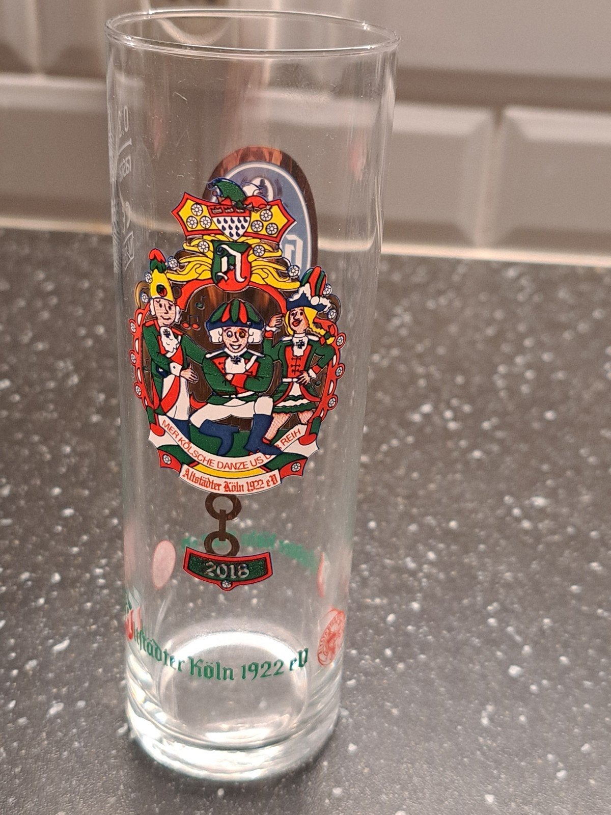 Duits bierglas Gaffel Kölsch carnaval 2018, Verzamelen, Ophalen of Verzenden, Bierglas