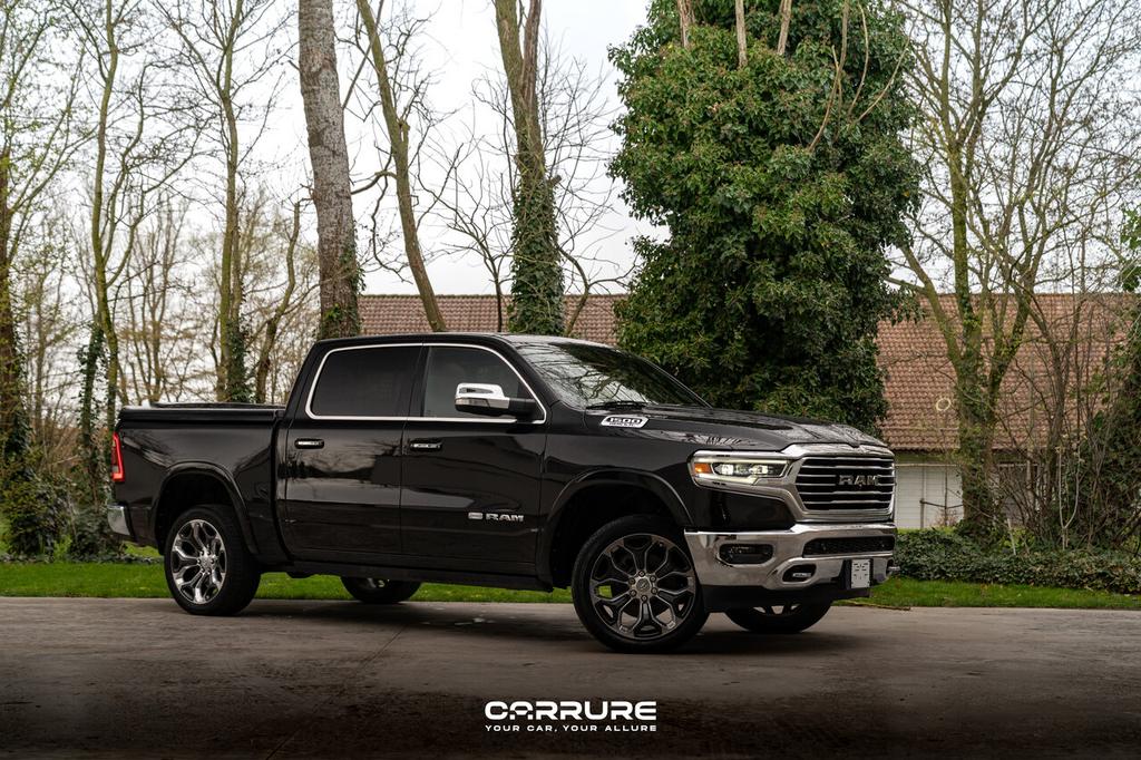 Dodge RAM 5.7V8 1500 LONGHORN|LPG|LICHTE VRACHT|, Auto's, Dodge, 0 kg, Zwart, 5 deurs, 296 kW
