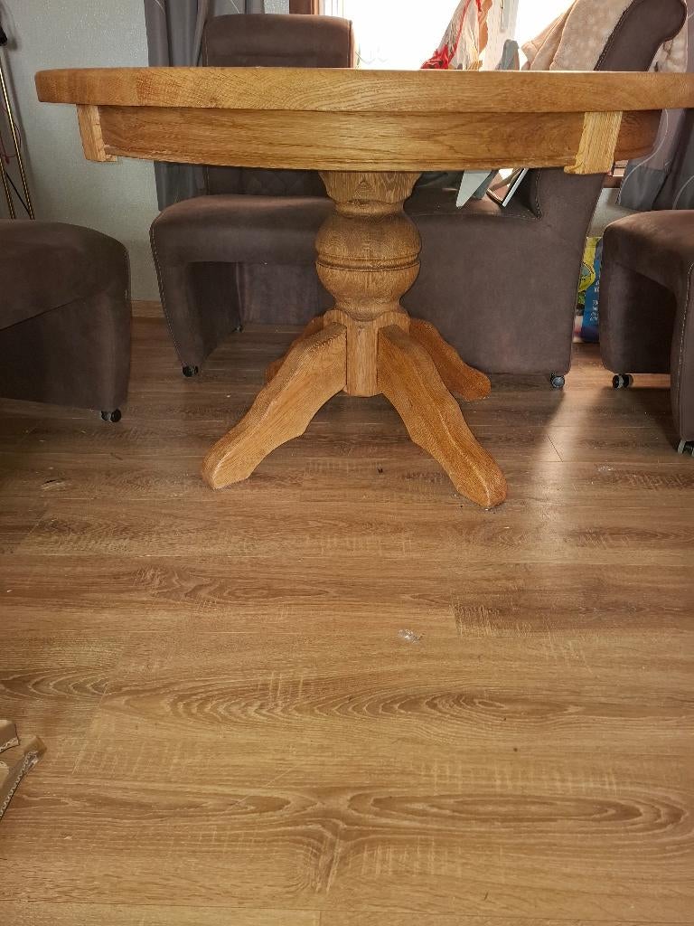 Tafel rond, Ophalen, Gebruikt, 100 tot 150 cm, Rond