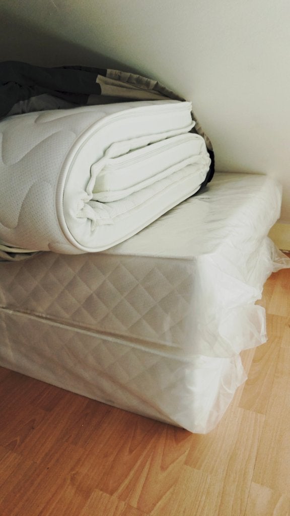 Matelas + Surmatelas mémoire de forme comme NEUFS 160x200, Matelas, Queen size, Comme neuf, Enlèvement