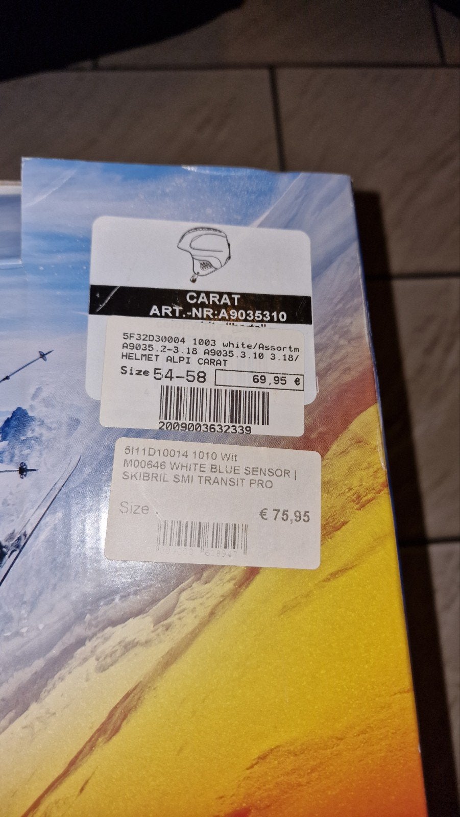 Alpina Carat skihelm + Smith Transit Pro skibril –maat 54-58, Ophalen of Verzenden, Ski