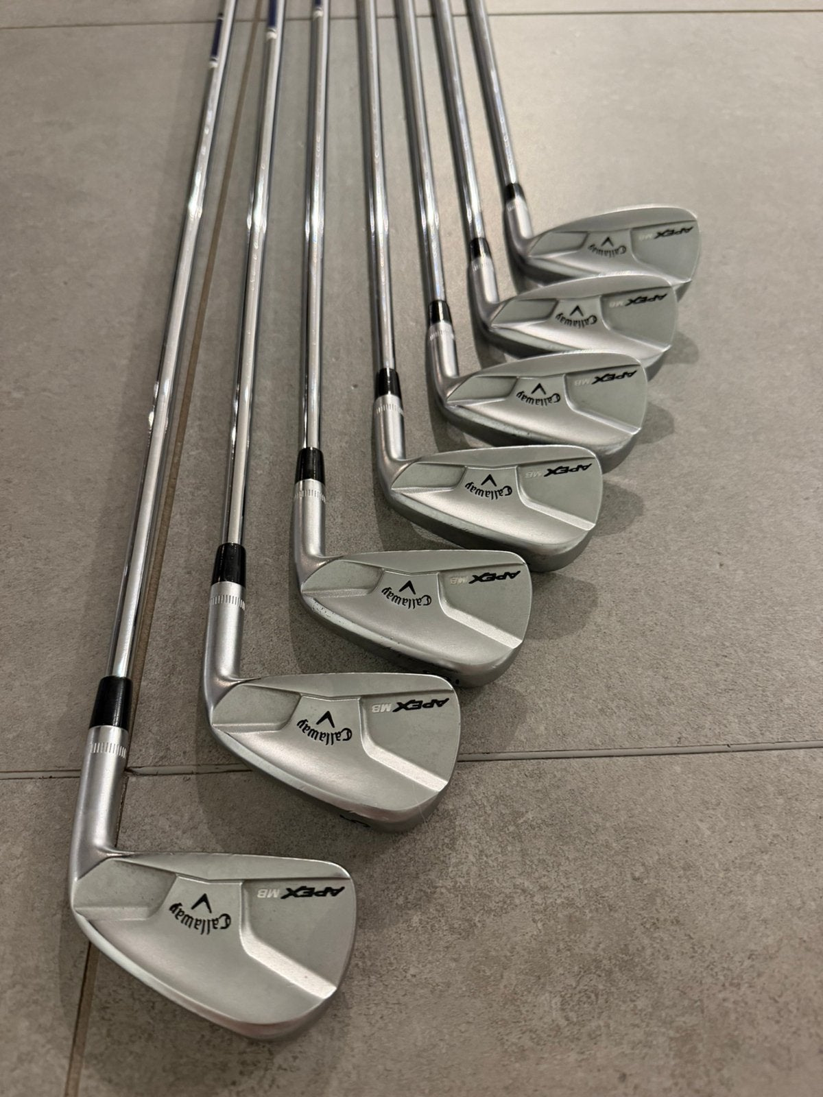 Callaway Apex MB ijzerset 4-PW | Project X 6.0 Stiff, Sport en Fitness, Ophalen, Zo goed als nieuw, Set, Callaway