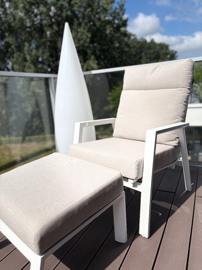 lounge stoel  Avila, Jardin & Terrasse, Chaises de jardin, Comme neuf, Aluminium, Ajustable, Enlèvement