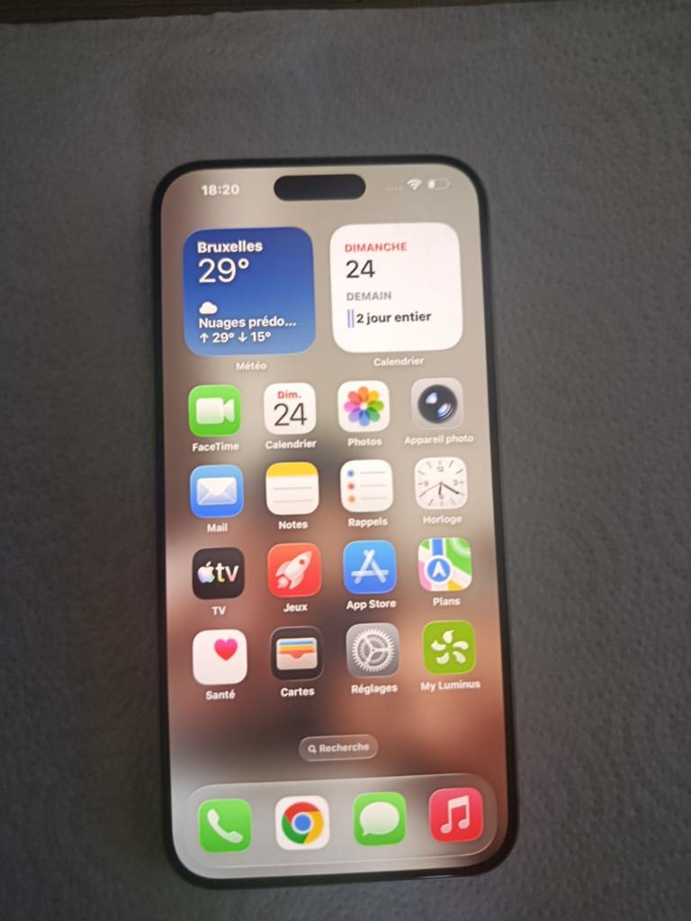 Iphone 15 Pro Max 5G 256 GO TITANE NATUREL, Télécoms, Téléphonie mobile | Apple iPhone, 256 GB, IPhone 15 Pro Max, Comme neuf