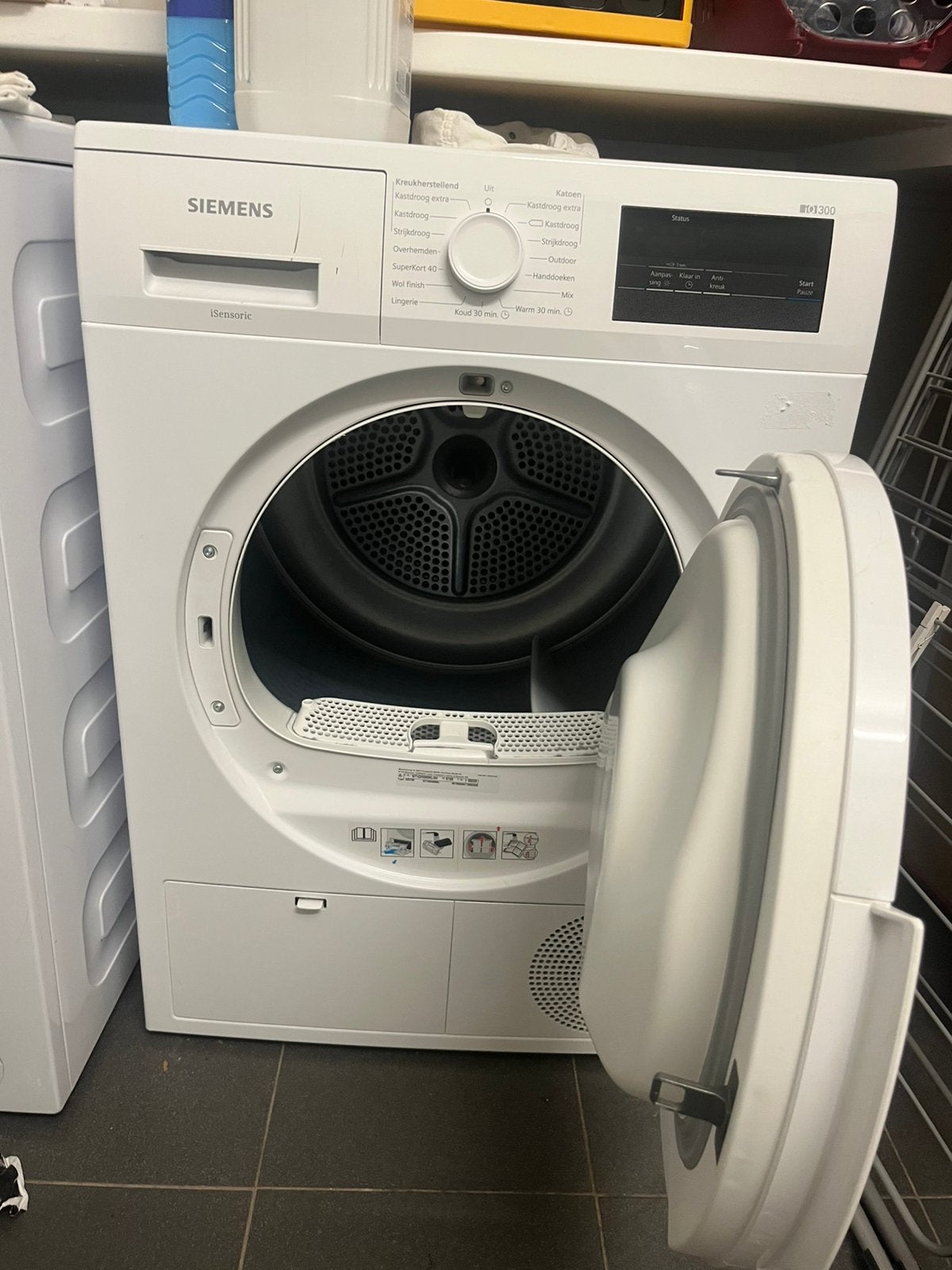 Siemens iQ300 Warmtepompdroger 7 kg, Elektronische apparatuur, Droogkasten, Ophalen, Gebruikt, Voorlader, Energieklasse A of zuiniger