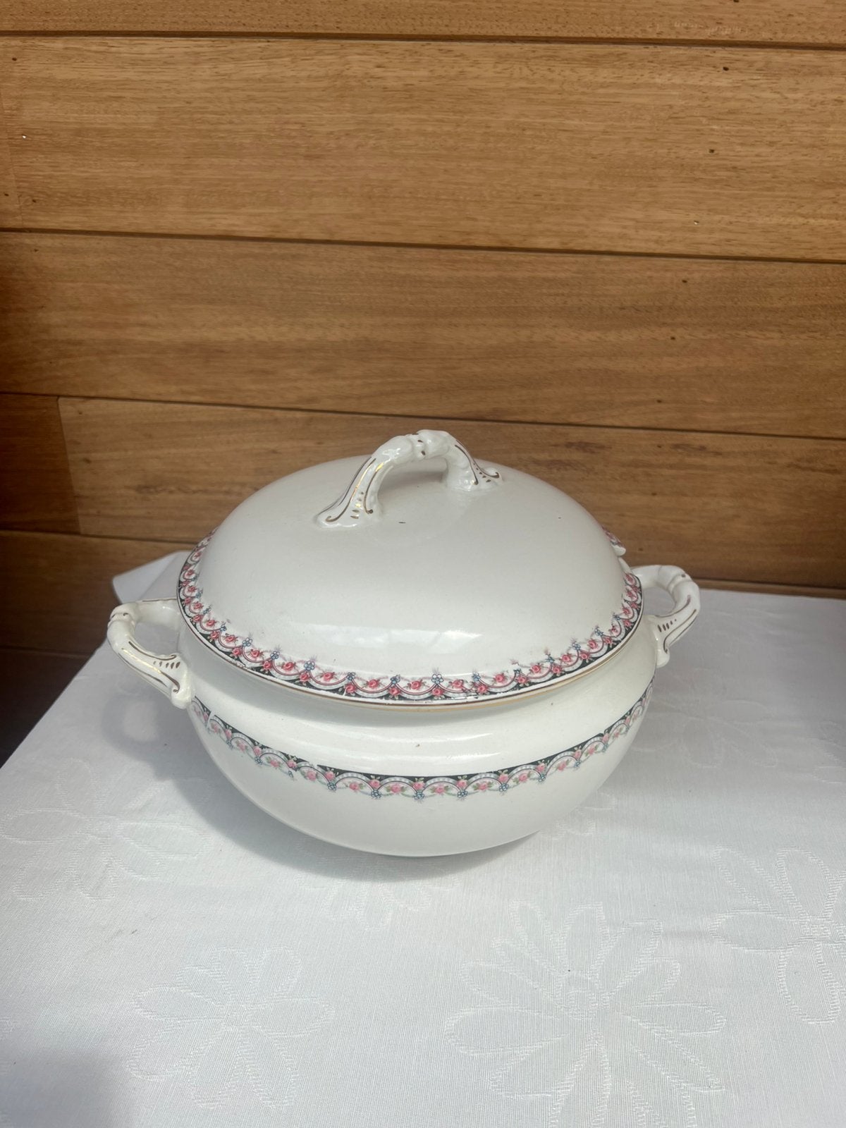 Vintage Boch Frères Keramis soepterrine met deksel, Antiquités & Art, Antiquités | Services (vaisselle) pièces, Enlèvement