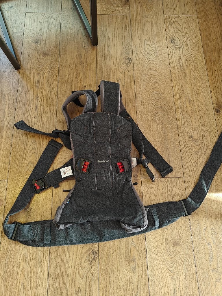 BabyBjörn Baby Carrier One - Grijs (+ Handleiding), Porte-bébé, Enlèvement ou Envoi, Comme neuf, Baby Björn