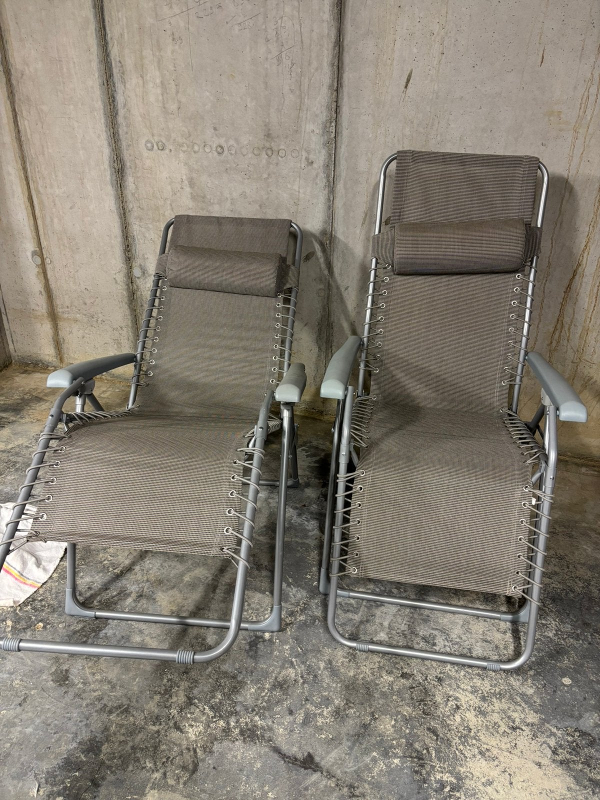 2 opvouwbare relax tuinstoelen, Caravanes & Camping, Meubles de camping, Enlèvement, Utilisé, Chaise de camping