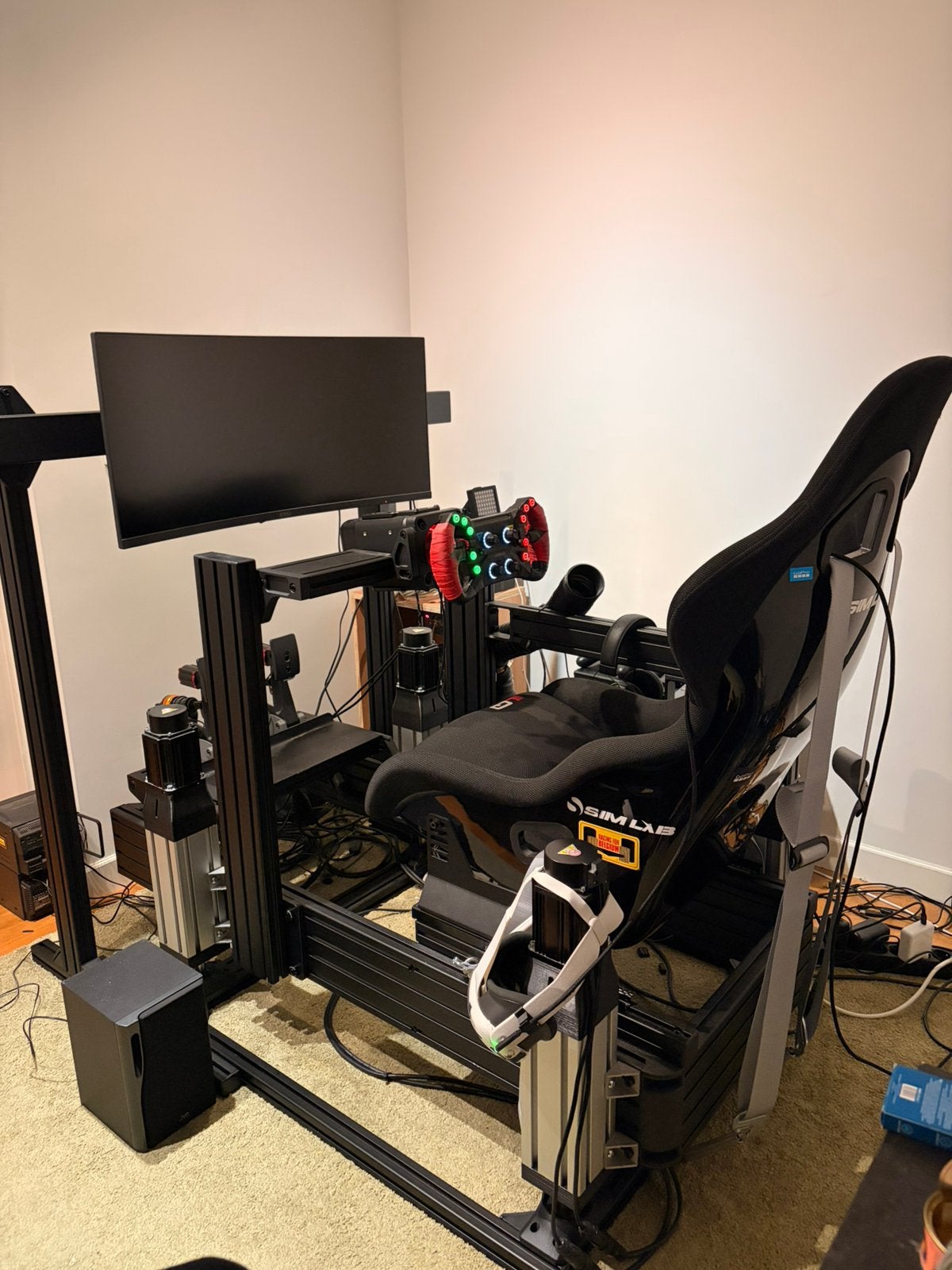 High end sim rig, Force feedback, Ophalen, Zo goed als nieuw, Adapter