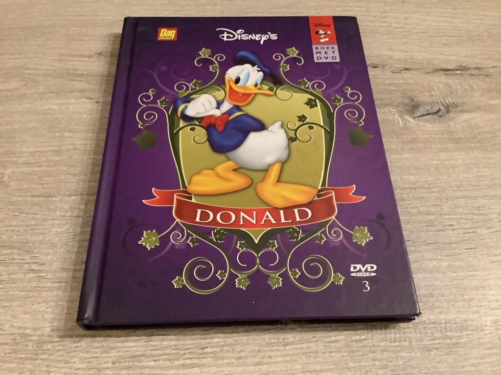 Disney Donald boek met DVD (2007), Europees, Tekenfilm, Alle leeftijden, Ophalen of Verzenden