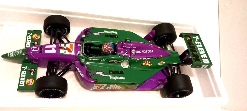 1/18 Indycar Honda IRL T.Kanaan 7-Eleven Bib Gulp Hulk 2003, Ophalen of Verzenden, Nieuw, Auto, MiniChamps