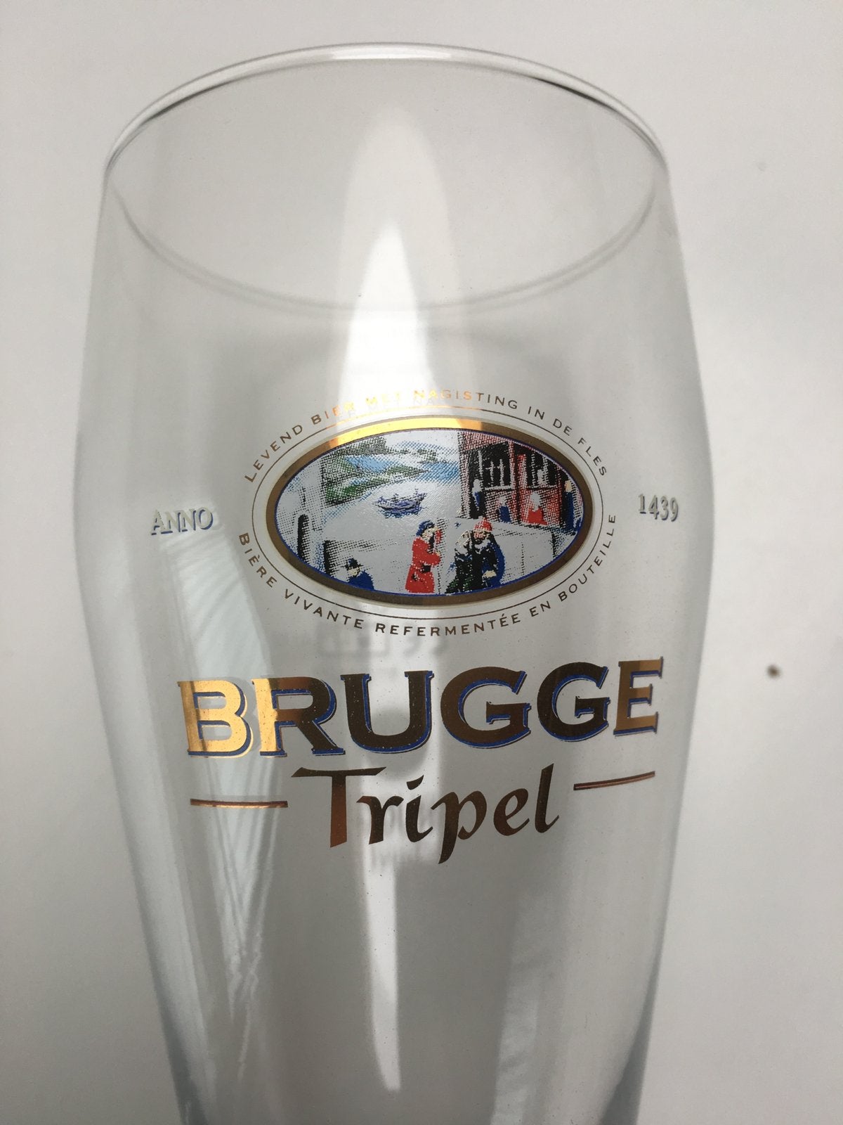 Brugge Tripel: 6 nieuwe bierglazen in doos, Ophalen, Nieuw, Glas of Glazen, Overige merken