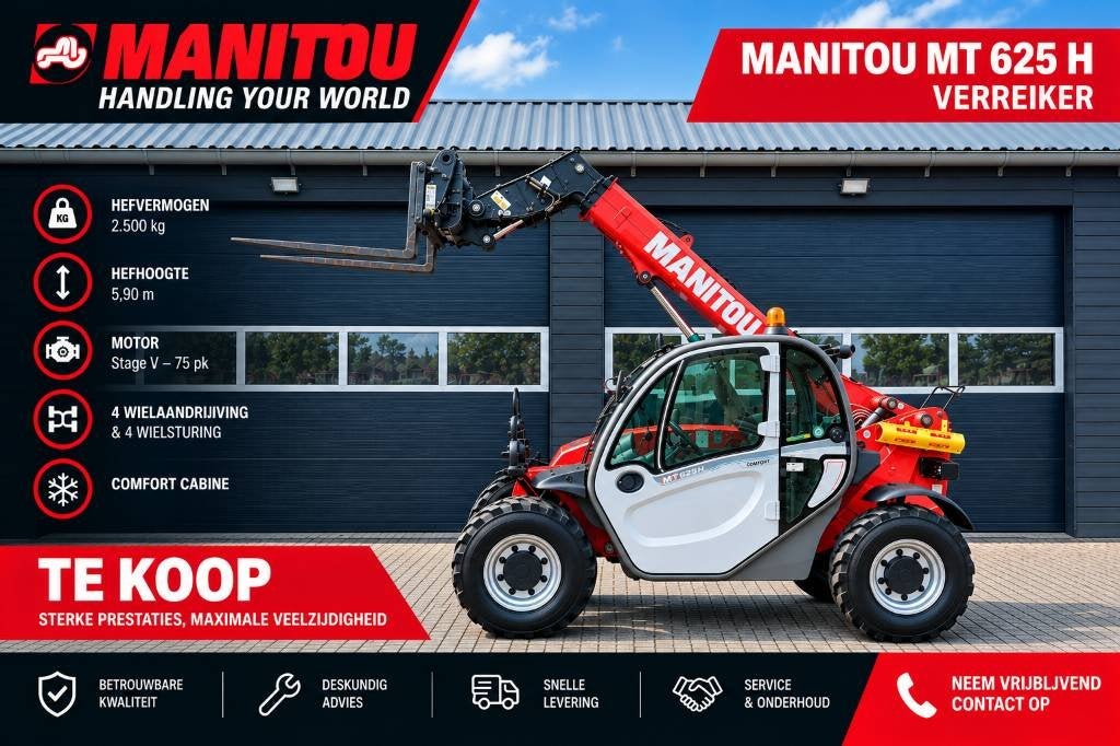 Manitou MT 625 | Verreiker met vorken, Chariot télescopique