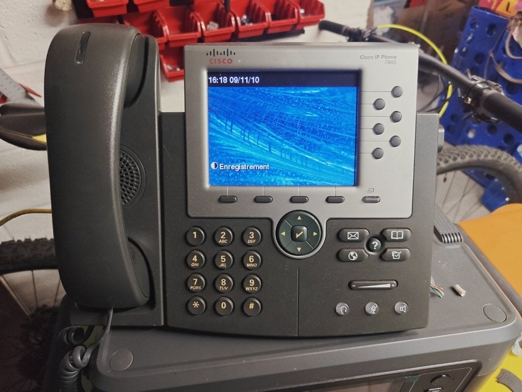 Lot 4 téléphones IP Cisco 7965G/7960G/7911G + combiné neuf, Ophalen of Verzenden, Gebruikt