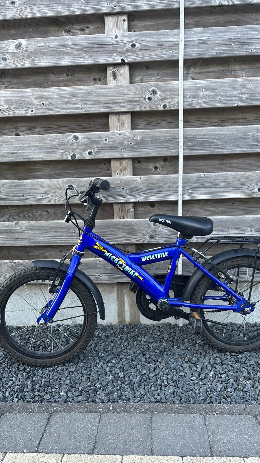 Kinderfiets Mickeybike, Vélos & Vélomoteurs, Enlèvement, Comme neuf