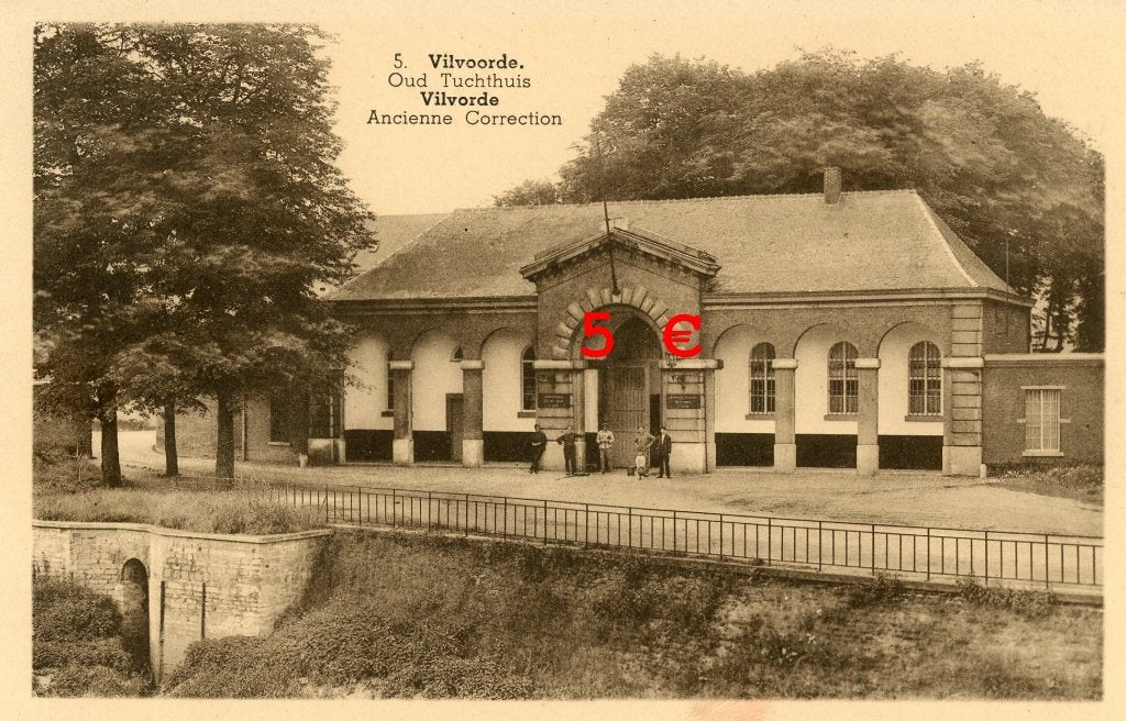 carte postale - ancienne correction - Vilvorde, Envoi