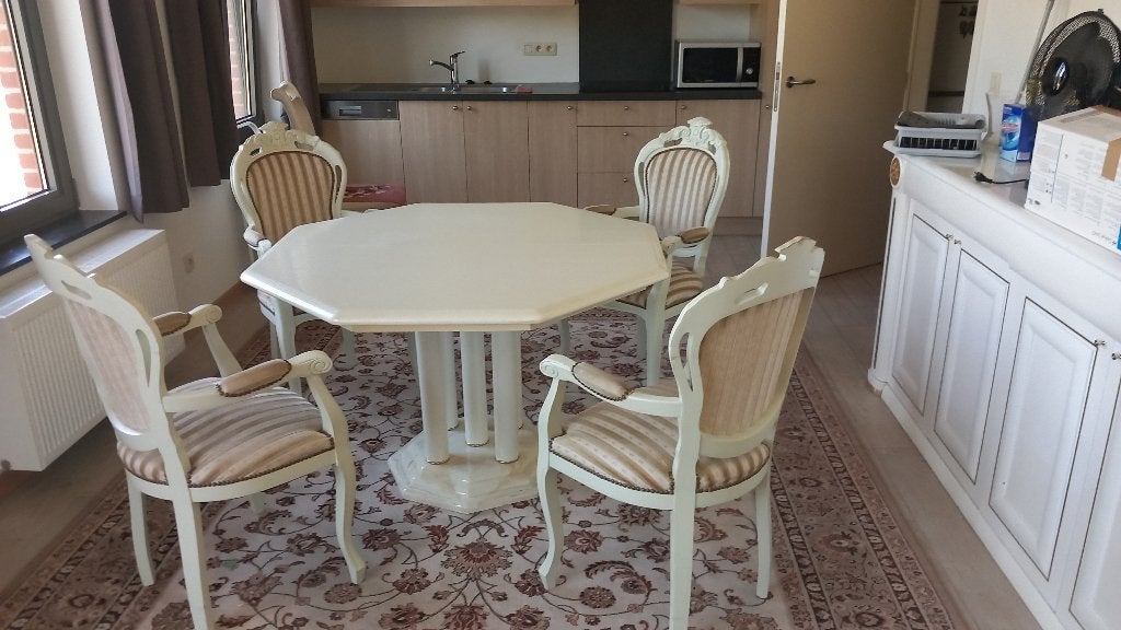 Prachtige eetkamertafel voor 6 personen, Huis en Inrichting, Ophalen, 100 tot 150 cm, Zo goed als nieuw, Vijf personen of meer