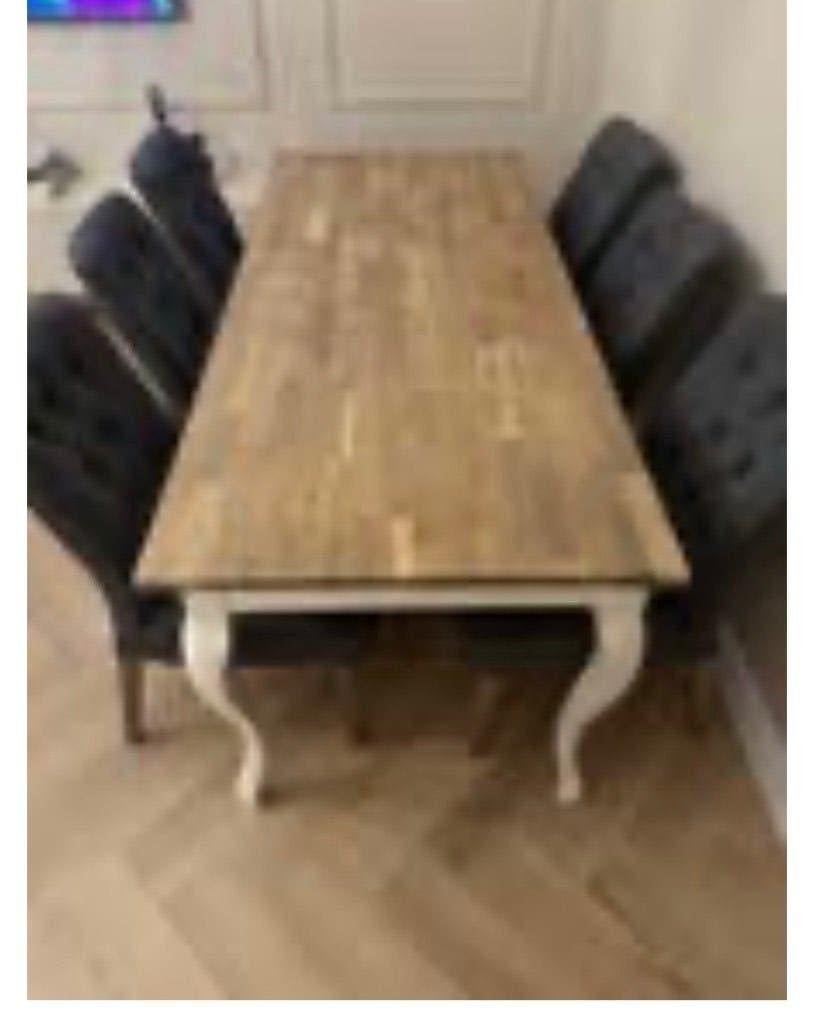Tafel met 6 eetkamer stoelen, Maison & Meubles, Salles à manger complètes, Enlèvement, Utilisé, 6 à 8 chaises