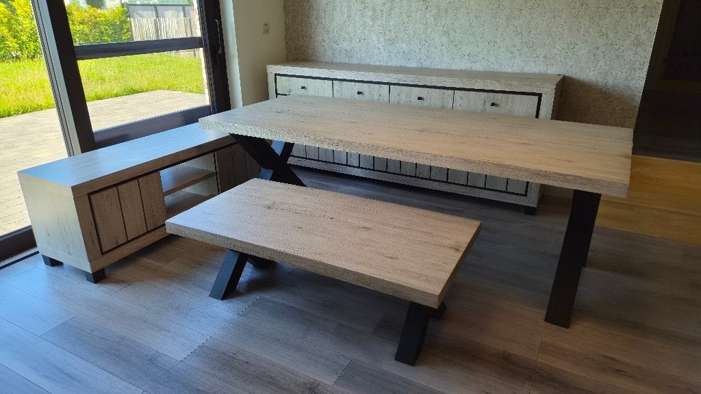 Set meubels (dressoir, eettafel, salontafel en tvkast), Huis en Inrichting, Ophalen