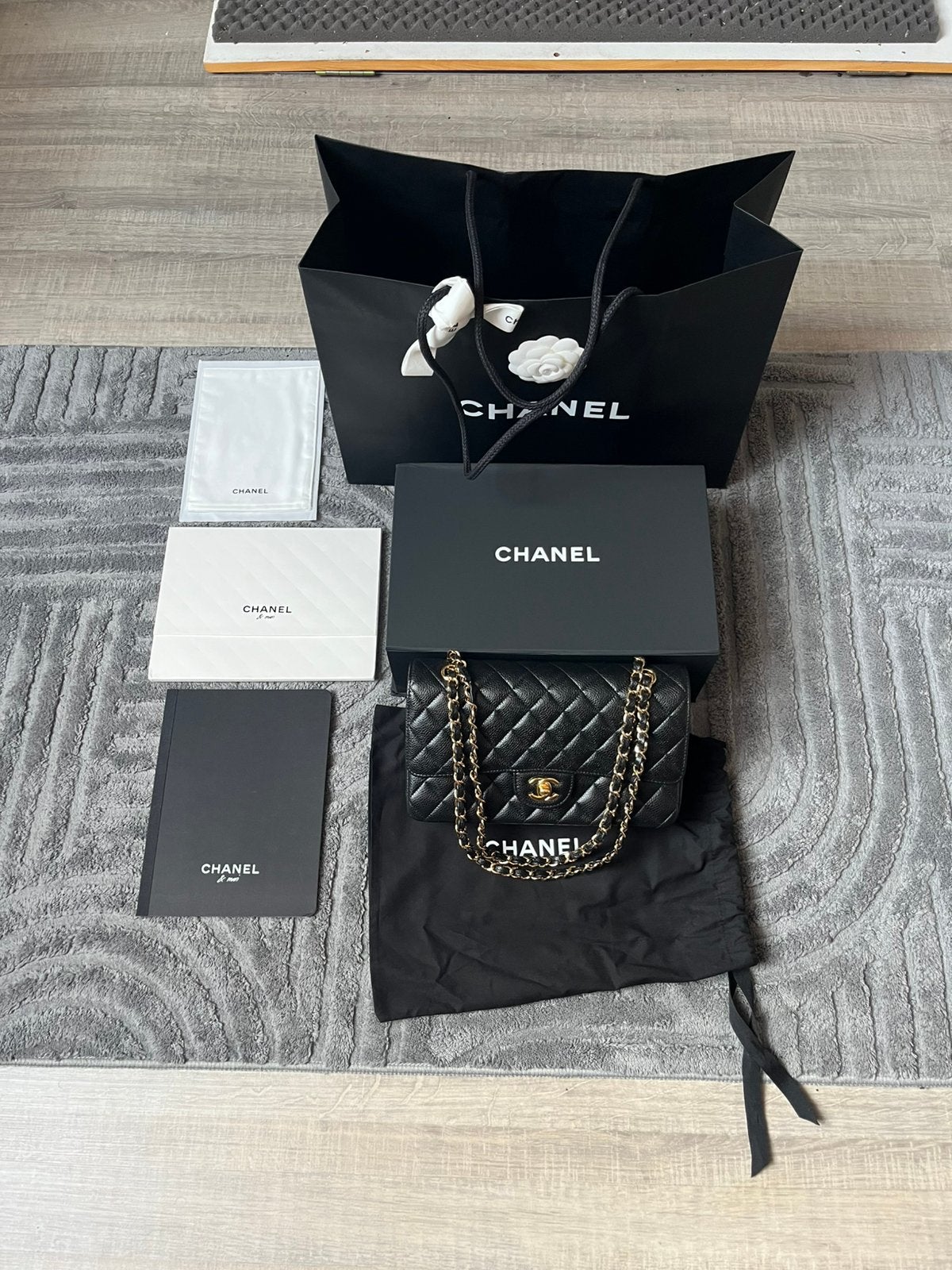 Sac Chanel Timeless, Handtassen en Accessoires, Portemonnees, Ophalen, Zo goed als nieuw, Zwart, Leder