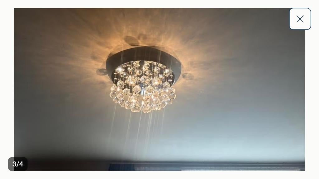 3 Swarovski kristallen luchters als NIEUW -doe eerlijk bod!!, Ophalen, Zo goed als nieuw