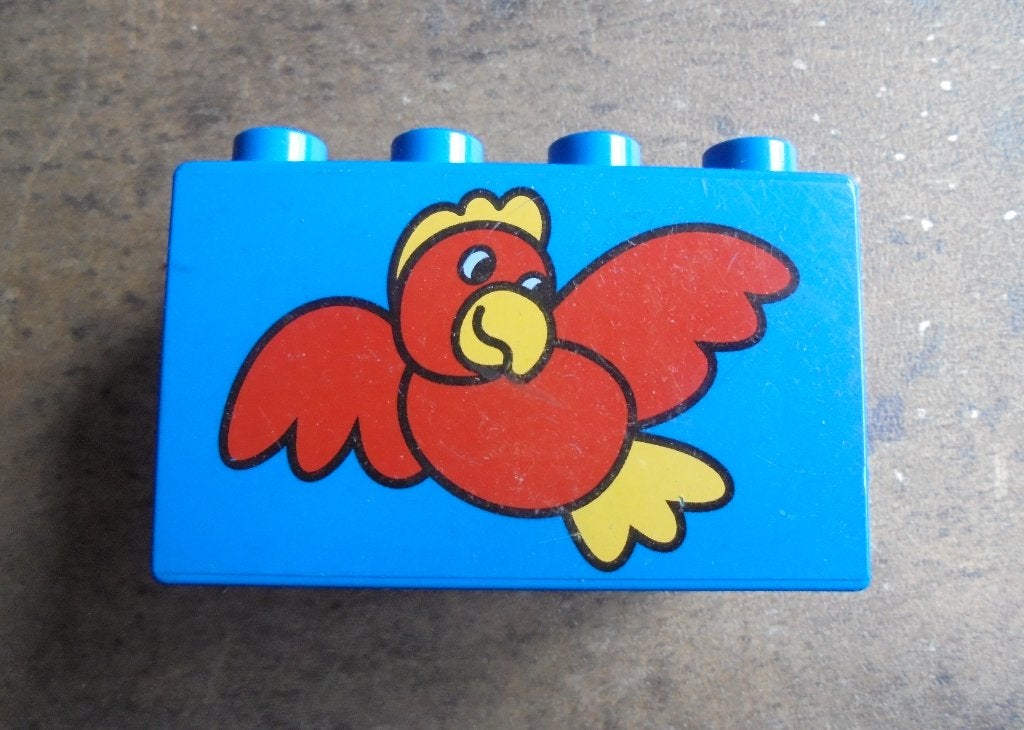 Lego Duplo Brick 2x4x2 (zie foto's), Ophalen of Verzenden, Gebruikt, Losse stenen, Duplo