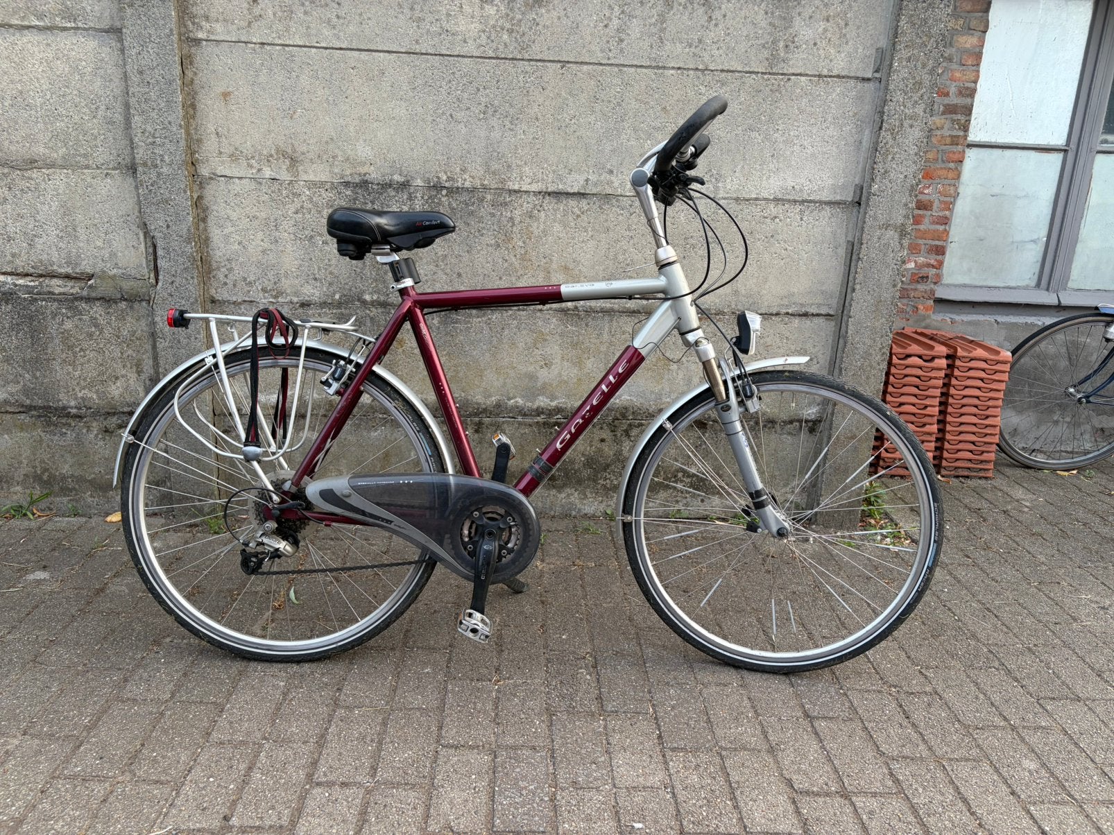 Herenfiets Gazelle, Fietsen en Brommers, Ophalen, Versnellingen, Zo goed als nieuw, 57 tot 61 cm