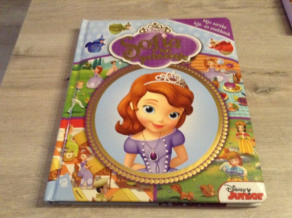 Disney junior Princess Sofia kijk-en zoekboek (2014), Uitklapboek, Jongen of Meisje, Ophalen of Verzenden, Zo goed als nieuw