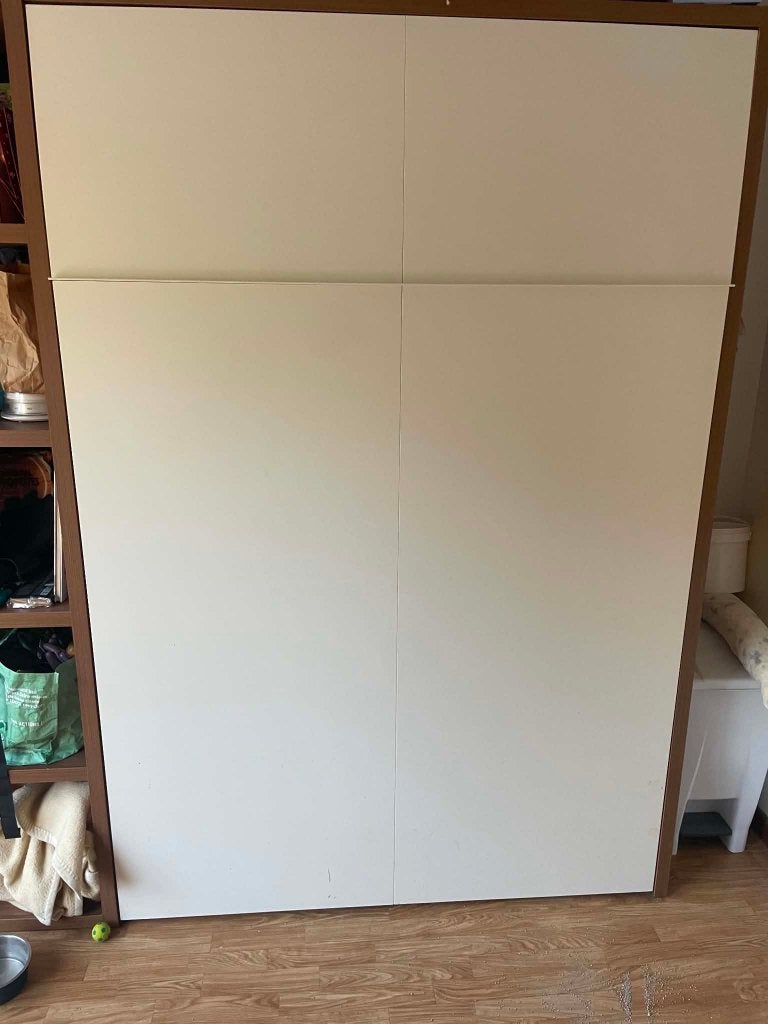 Lit escamotable, Maison & Meubles, Beige, Enlèvement, 200 cm, Bois