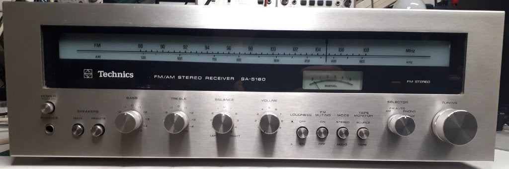 Technics SA-5160 tuner versterker, Autres marques, Moins de 60 watts, Enlèvement ou Envoi, Stéréo