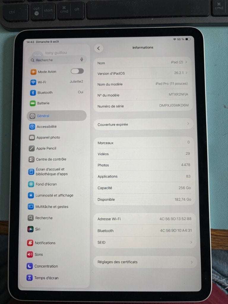 iPad Pro iPad Pro 11" 2018 Wi-Fi 256 GB, Computers en Software, Apple iPads, 11 inch, Nieuw, Ophalen of Verzenden, Apple iPad Pro