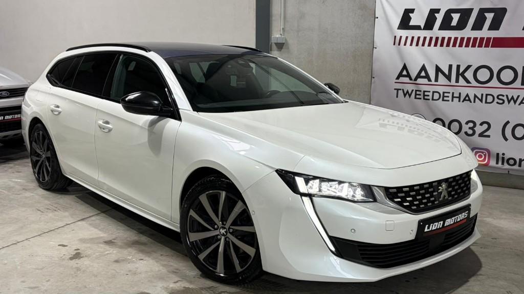 Peugeot 508 1.6 Hybride / Benzine | Gt Line | Showroomstaat, Auto's, Peugeot, 4 cilinders, 1600 cc, Leder en Stof, Wit