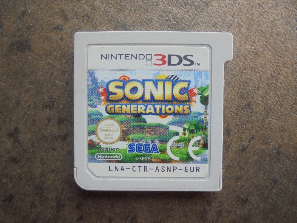 Sonic Generations voor 3DS (zie foto's), Avontuur en Actie, Gebruikt, 1 speler, Ophalen of Verzenden
