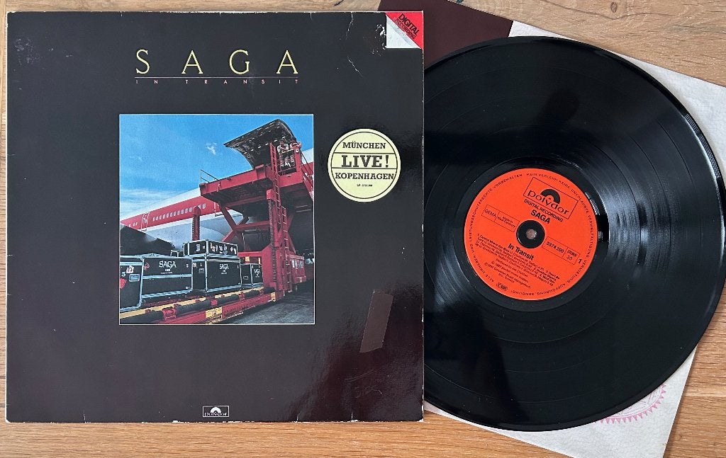 SAGA - In transit ( LP; NMINT ), CD & DVD, Vinyles | Rock, Avec pochette intérieure, Rock progressif, Comme neuf, Envoi