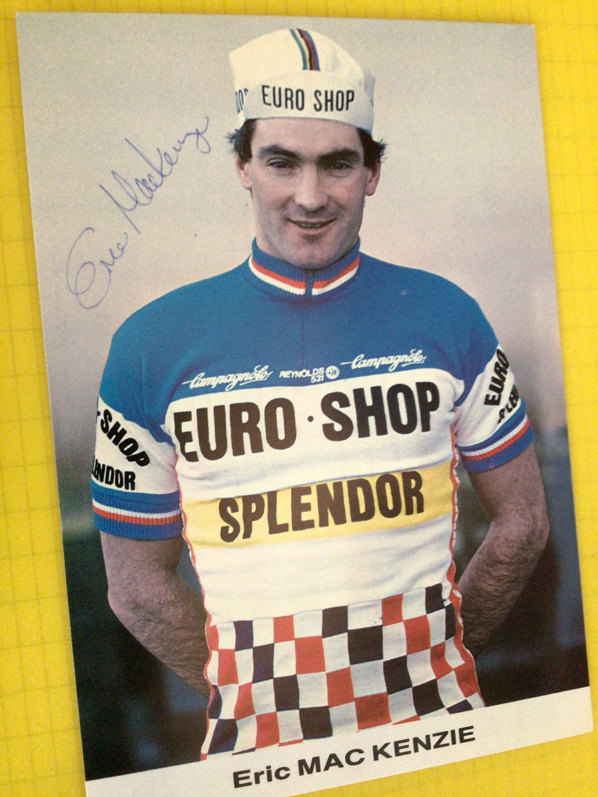 wielerkaart 1983 team splendor eric mc kenzie  signe, Envoi, Comme neuf