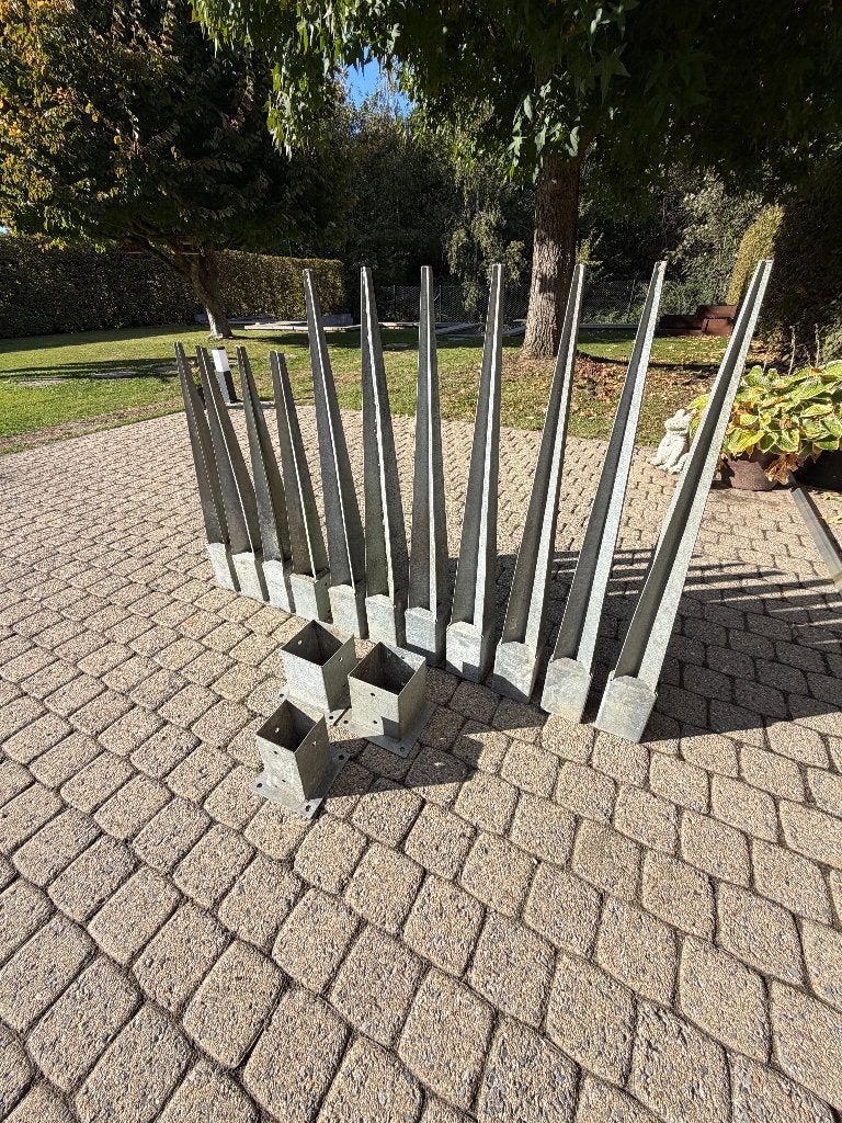 Supports pour poteaux de jardin (galvanisés à chaud), Jardin & Terrasse, Enlèvement, Comme neuf, Autres types