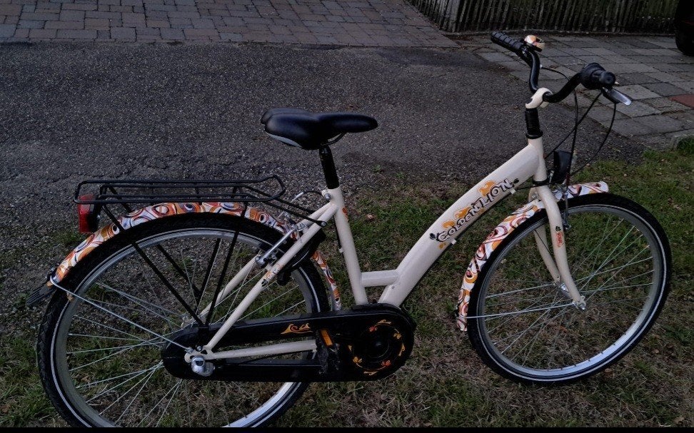 fiets 26 inch, Fietsen en Brommers, Fietsen | Dames | Damesfietsen, Terugtraprem, Gebruikt, Versnellingen, Minder dan 47 cm