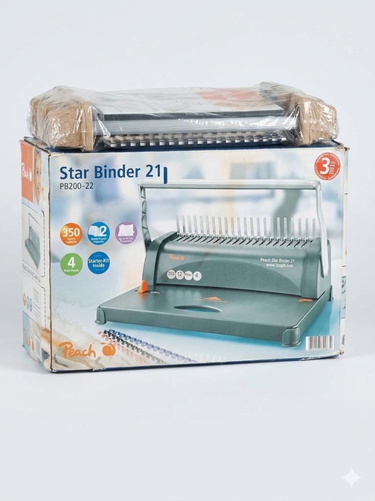 Relieuse à anneaux plastiques Star Binder 21, Enlèvement ou Envoi